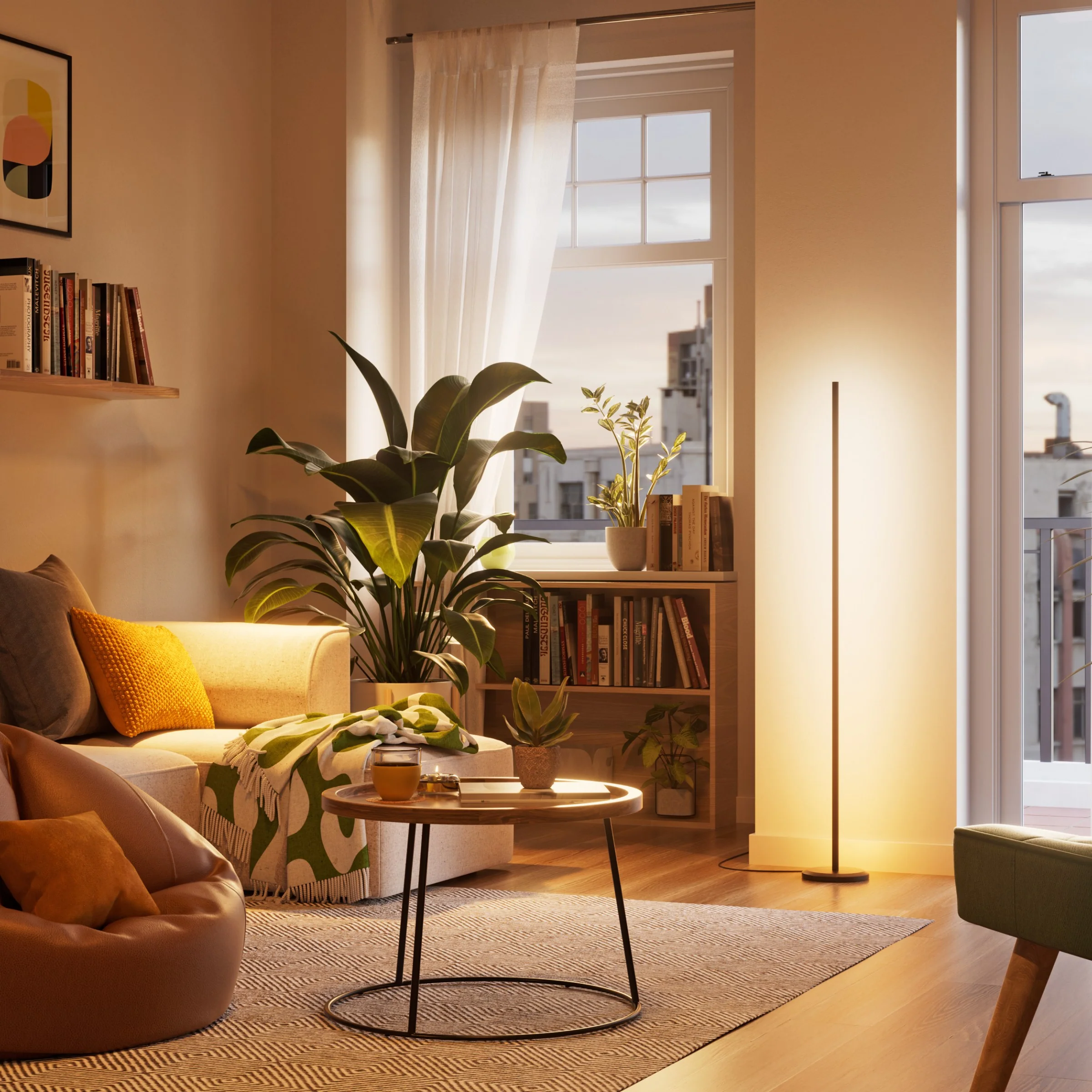 Smart Multicolor Floor Lamp (Black 2 Pack) - Image 3