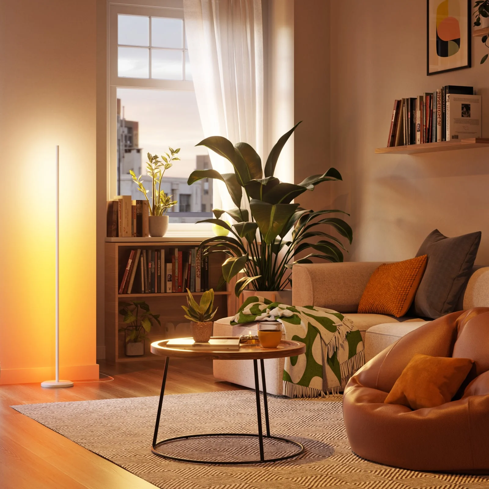 Smart Multicolor Floor Lamp (White) - Image 3