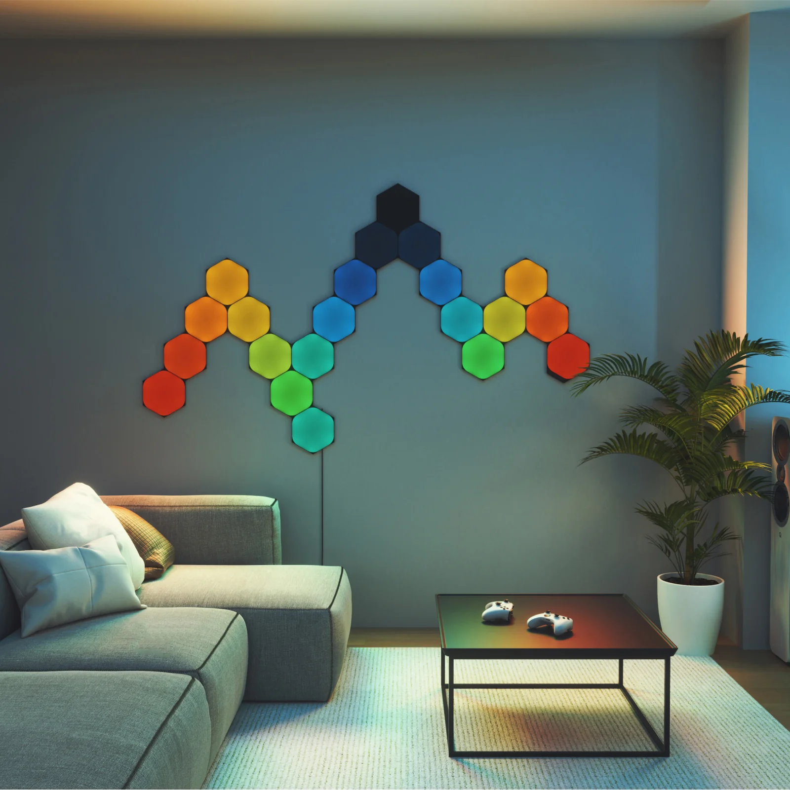 Shapes Limited Edition Ultra Black Hexagons Starter Kit (12 panels) - Image 5