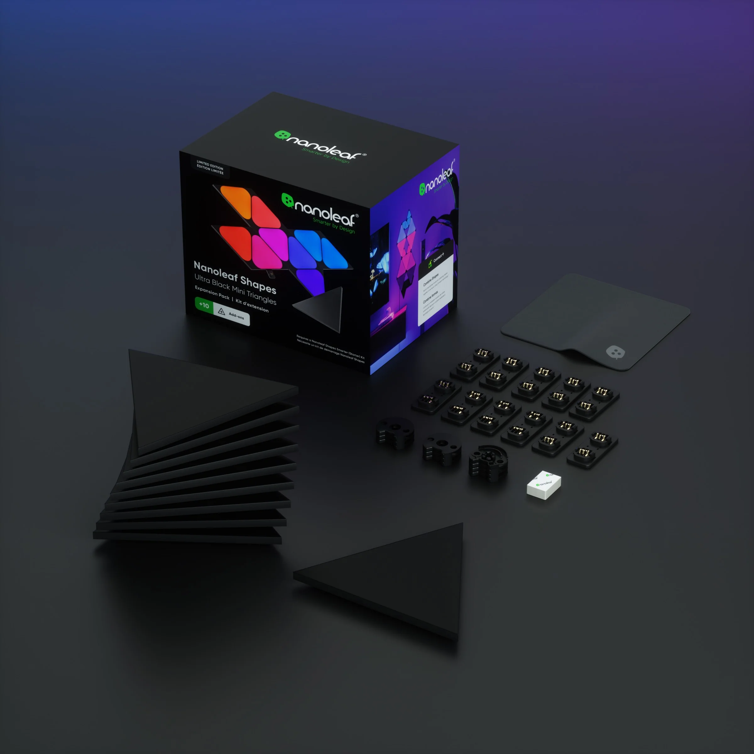Shapes Ultra Black Mini Triangles Expansion Pack (10 Panels) - Image 3